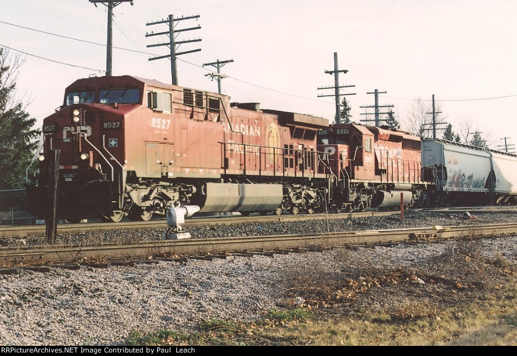 Grain train rolls west